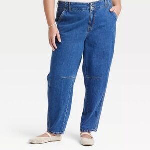 NWT Ava & Viv Barrel Leg Jeans Size 22 Plus Size